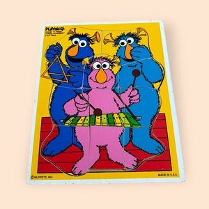 Vintage Muppets Three Honkers Made In The USA 11 Piece Wood Puzzle